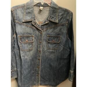 Old Navy Women’s Blue Jean jacket/shirt size large